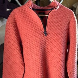 J.Crew Authentic Fleece Quilted Quarter Zip Pullover Size L